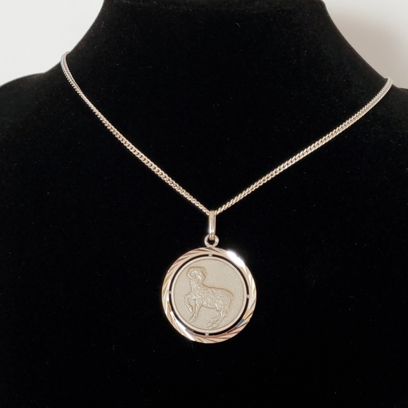 G&L Jewelry - Aries Zodiac pendant with necklace.
